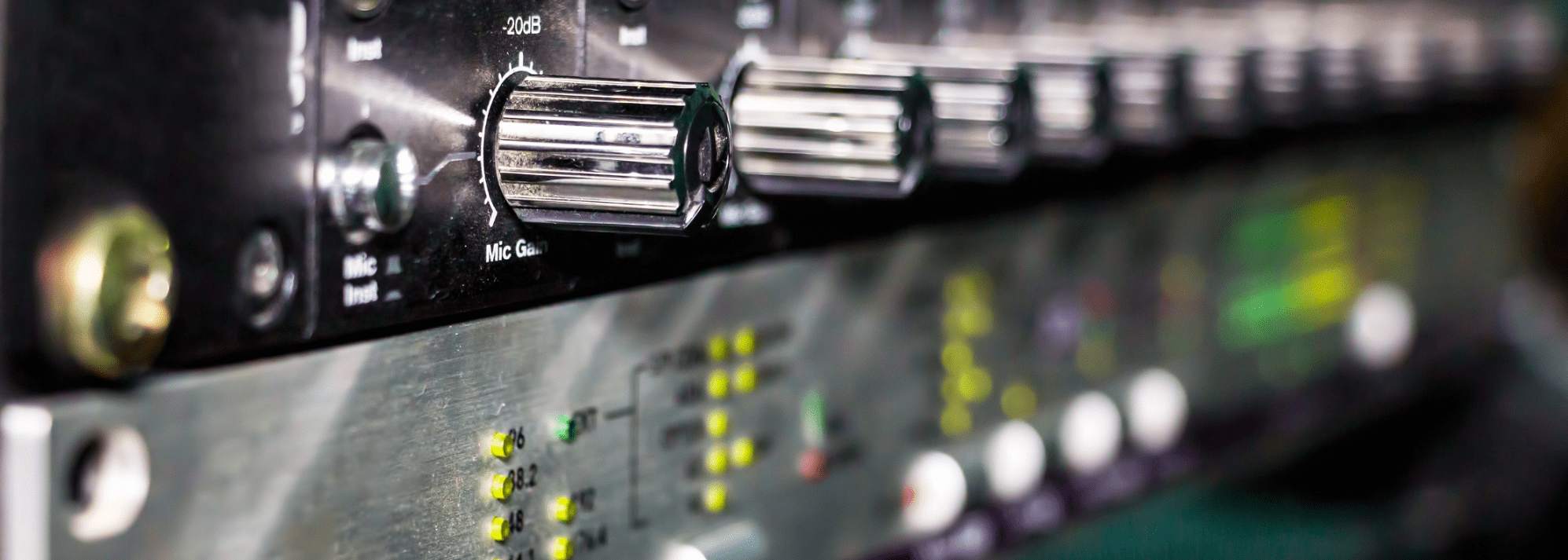 Close-up of Sound Equipment